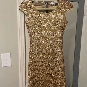 Gold Cocktail Dress